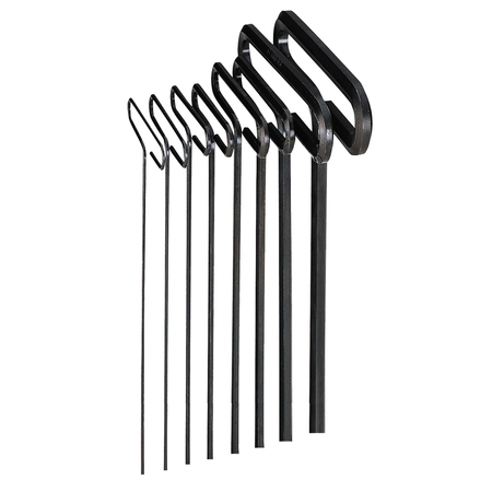 EKLIND 8 Piece 9" SAE Hex T-Key Set 33198